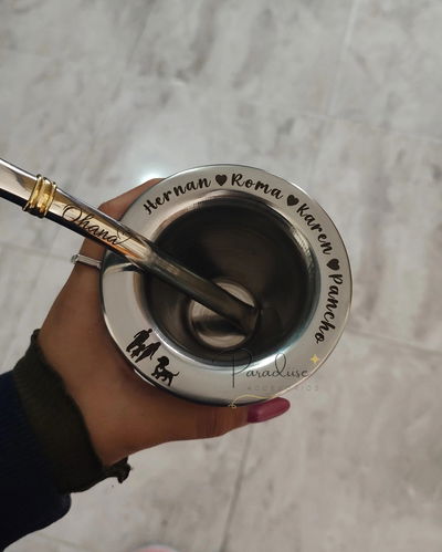 Mate para grabar Virola y Bombilla