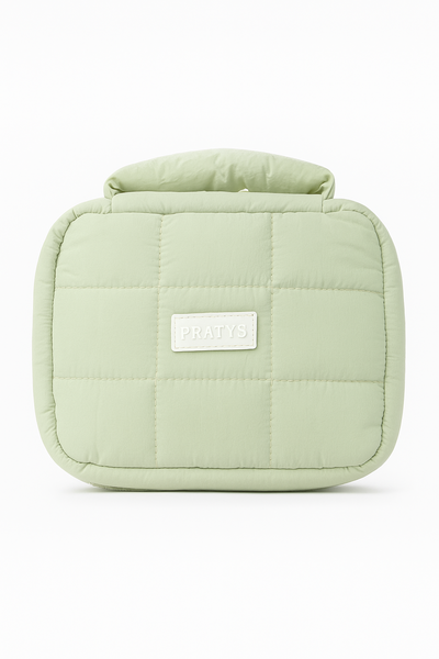 Neceser valija puffer verde pastel