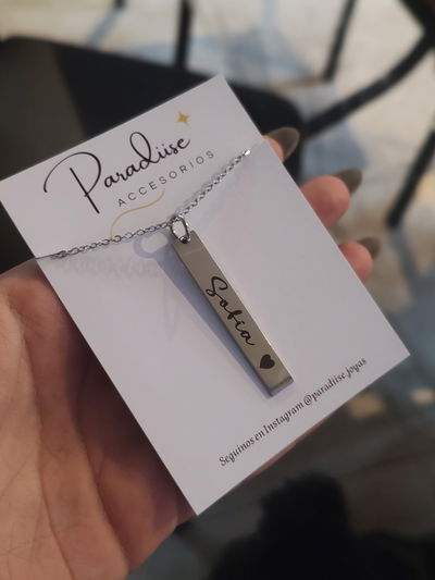 Collar chapita chata 4.5cm