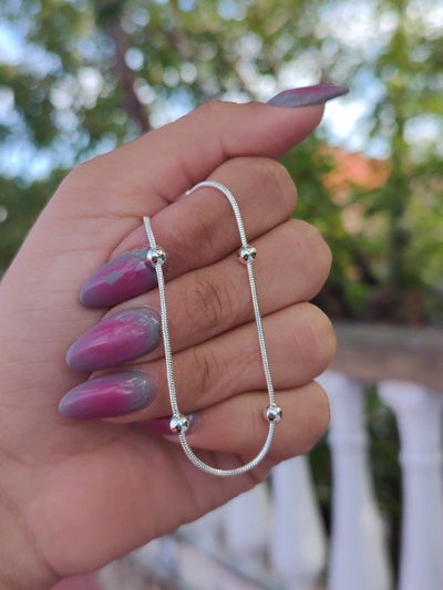 Pulsera Penny acero blanco