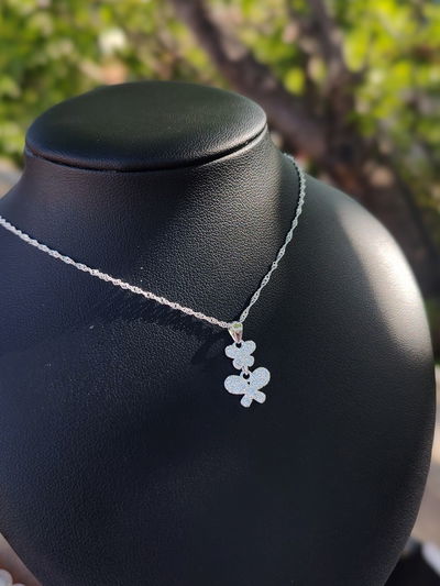 Collar doble mariposita 