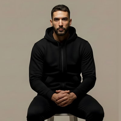 Campera con Capucha - Algodon/Frisa Premium 