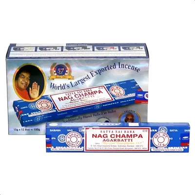 Caja X 12 Unidades sahumerios Satya Sai Baba - Nag Champa