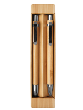 SET DE BOLIGRAFO Y LÁPIZ MECÁNICO DE BAMBÚ "NAGANO DUO"