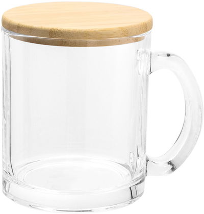 TAZA VIDRIO Y BAMBOO