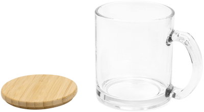TAZA VIDRIO Y BAMBOO
