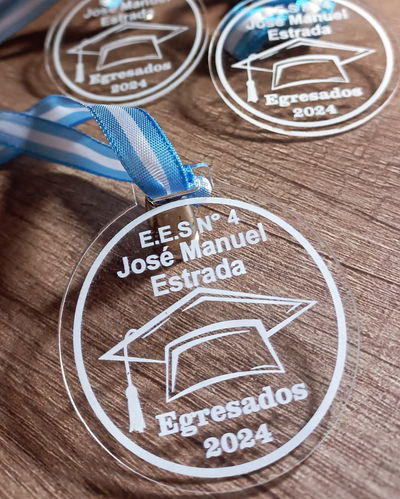 MEDALLAS ACRILICO 5 cm