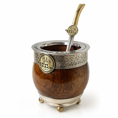 IMPERIAL MADERA LAQUEADA BASE BOLITAS CON APLIQUE