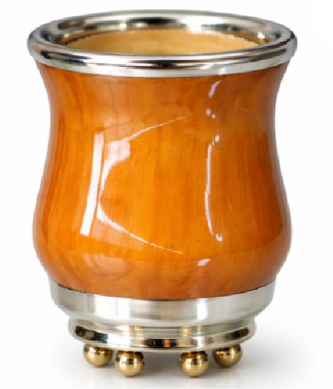 CAMIONERO MADERA LAQUEADA PATAS BRONCE