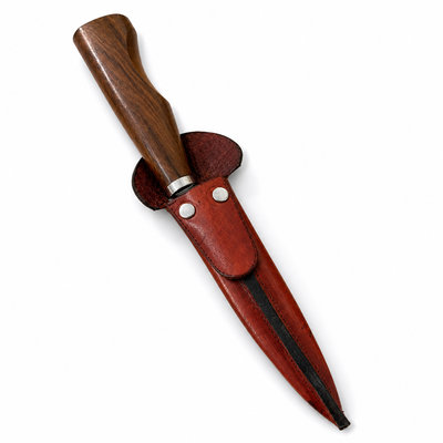 CUCHILLO MADERA HOJA ACERO ESPEJO