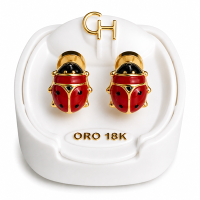 Aros Abridores 18K Tick Enchapado Bebe CH 762 Grande