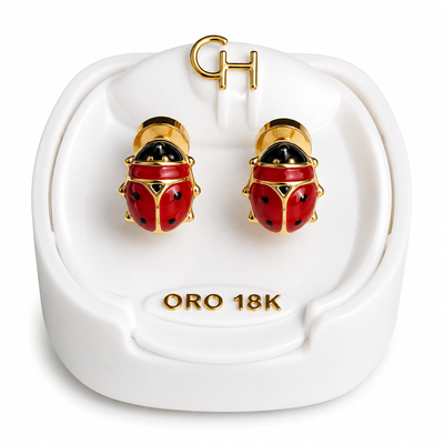 Aros Abridores 18K Tick Enchapado Bebe CH 794 Chico