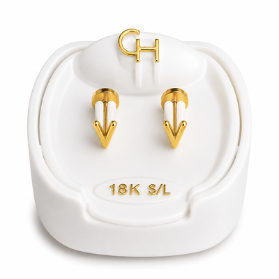 Aros Abridores 18K Tick Enchapado Bebe CH 751-V
