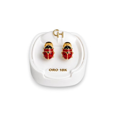 Aros Abridores 18K Tick Enchapado Bebe CH 794 Chico