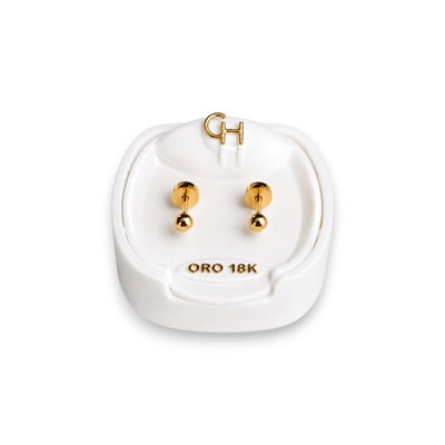 Aros Abridores 18K Tick Enchapado Bebe CH 702 Chico