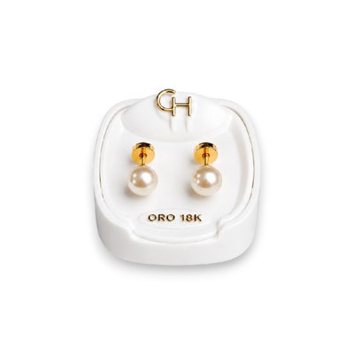 Aros Abridores 18K Tick Enchapado Bebe CH 712 Grande