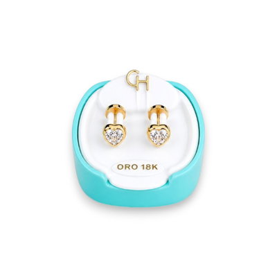 Aros Abridores 18K Bebe CH 192 Zafiro