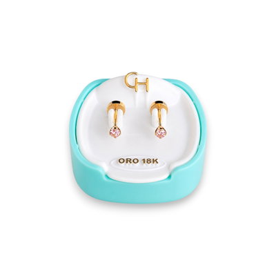 Aros Abridores 18K Bebe CH 181 Rosa