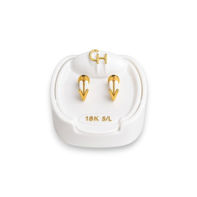Aros Abridores 18K Tick Enchapado Bebe CH 751-V