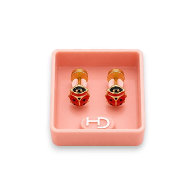 Aros Abridores Enchapado Oro Pasante 18k Bebe CH 377