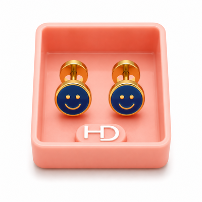 Aros Abridores Enchapado Oro Pasante 18k Bebe CH 317