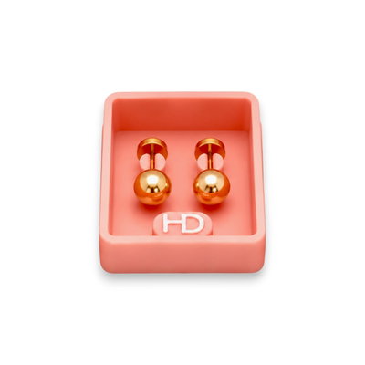 Aros Abridores Enchapado Oro Pasante 18k Bebe CH 304