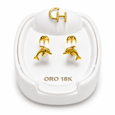 Aros Abridores 18K Tick Enchapado Bebe CH 753