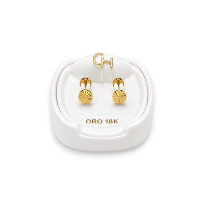 Aros Abridores 18K Tick Enchapado Bebe CH 706