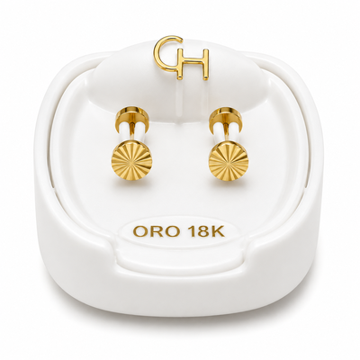 Aros Abridores 18K Tick Enchapado Bebe CH 706