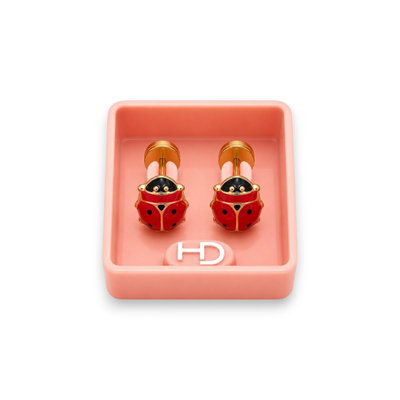 Aros Abridores Enchapado Oro Pasante 18k Bebe CH 318