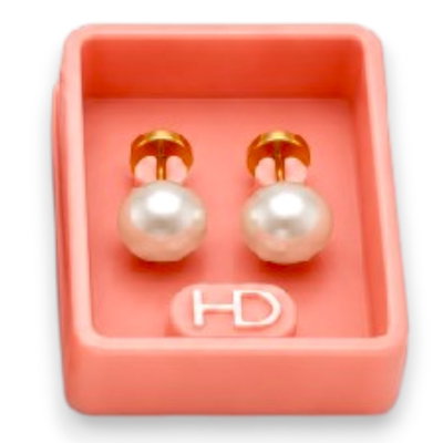 Aros Abridores Enchapado Oro Pasante 18k Bebe CH 312