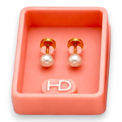 Aros Abridores Enchapado Oro Pasante 18k Bebe CH 310
