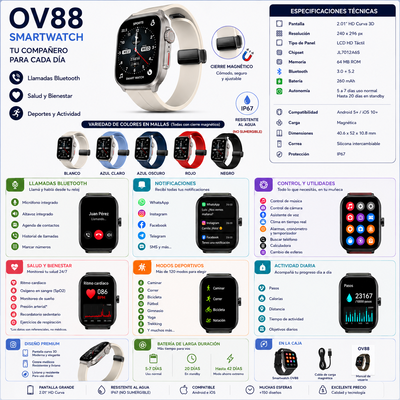 SMARTWATCH OV88 GPS