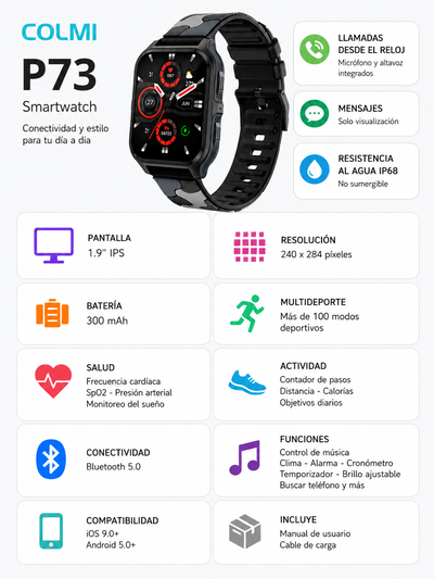 SMARTWATCH COLMI P73