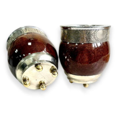 IMPERIAL MADERA LAQUEADA PATAS BRONCE