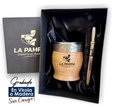 MATE TERMICO + BOMBILLA + CAJA TODO PERSONALIZADO
