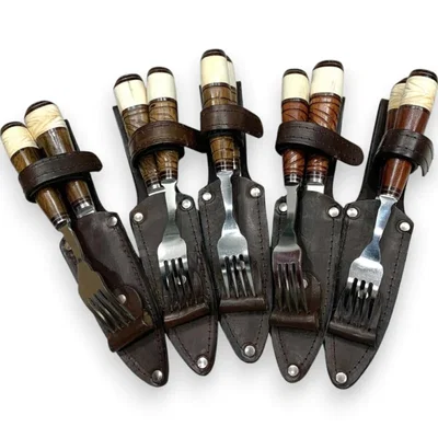 SET ASADO ART PICNIC CUCHILLO Y TENEDOR