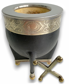 IMPERIAL CUERO LISO PATAS BRONCE