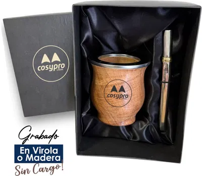 MATE TERMICO + BOMBILLA + CAJA TODO PERSONALIZADO