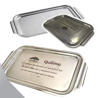 BANDEJA ACERO RECTANGULAR