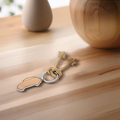 LLAVERO CONCECIONARIO BAMBOO METAL