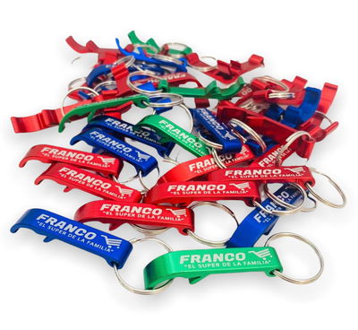 LLAVERO DESTAPADOR ALUMINIO