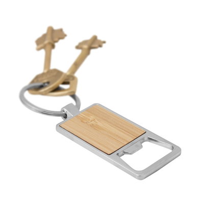 LLAVERO DESTAPADOR BAMBOO Y METAL
