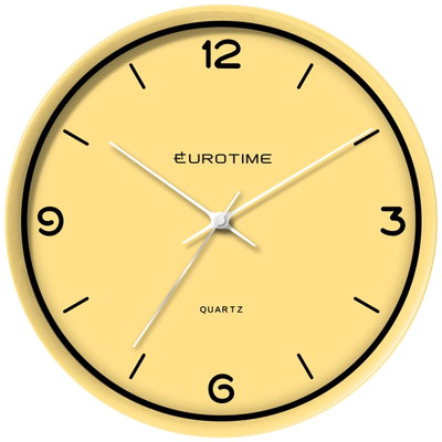 RELOJ PARED EUROTIME 29/1777.61 DESIGN AMARILLO