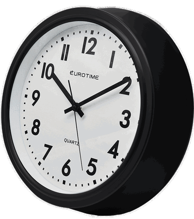 RELOJ PARED EUROTIME 29/1764.10 JUMBO NEGRO