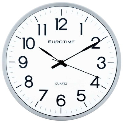 RELOJ PARED EUROTIME 29/1118.01 ALLUMINIUM GRIS
