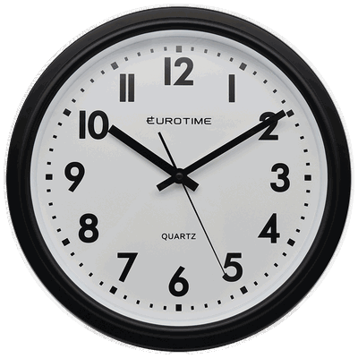 RELOJ PARED EUROTIME 29/1764.10 JUMBO NEGRO