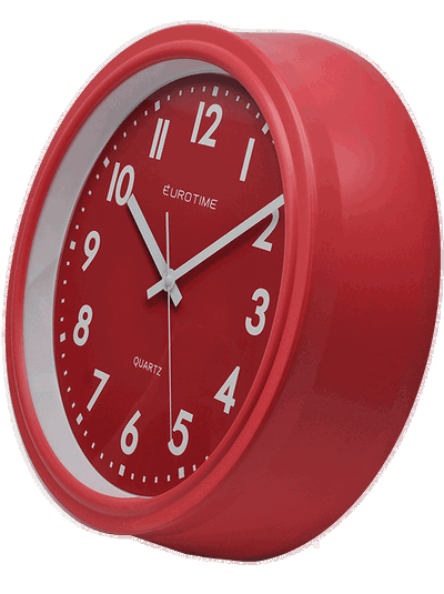 RELOJ PARED EUROTIME 29/1764.07 JUMBO ROJO