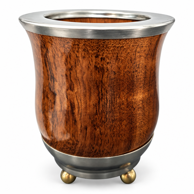 CAMIONERO MADERA LAQUEADA PATAS BRONCE