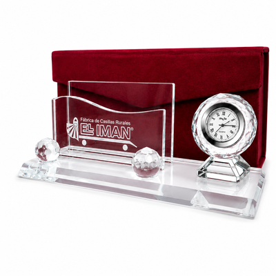 TARJETERO CRISTAL DOBLE
